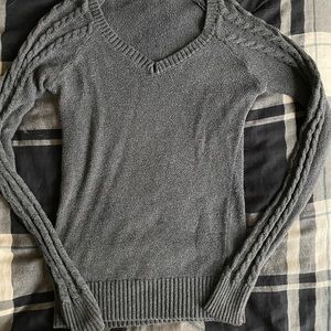 Grey v neck sweater